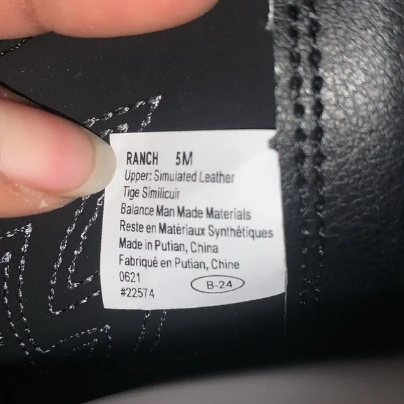 New Deer Stags Ranch Western boots black, size 5M new with box - Picture 6 of 6